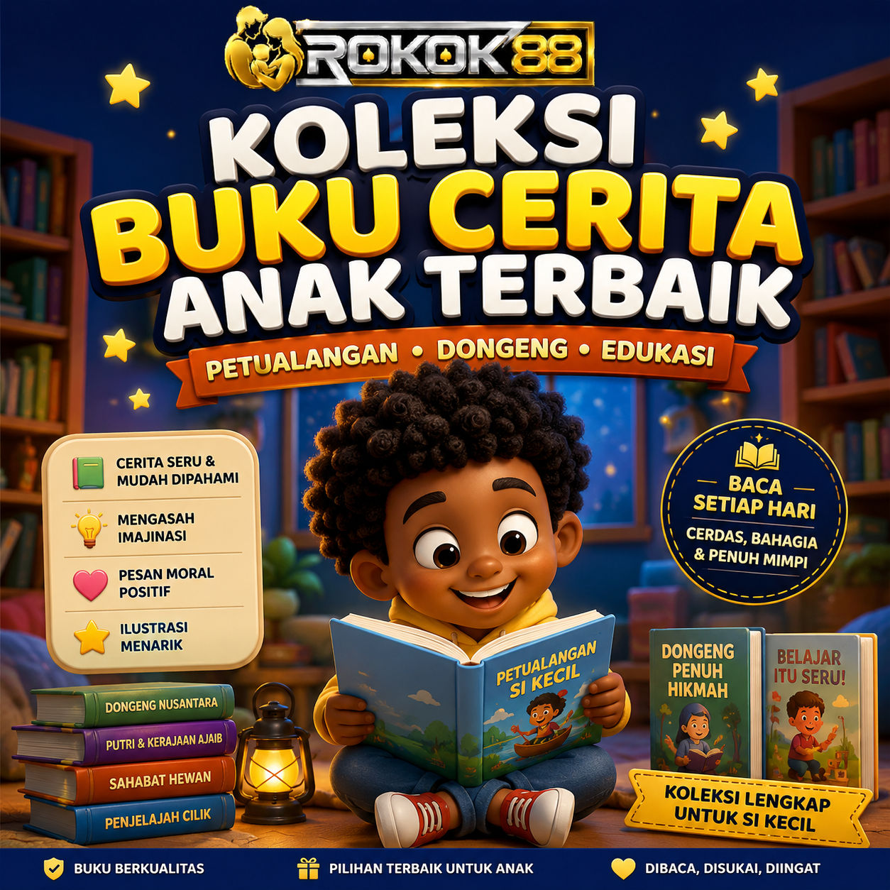 ROKOK88 : Varian Buku Dongeng Anak Anak Dengan Berbagai Tema Unik