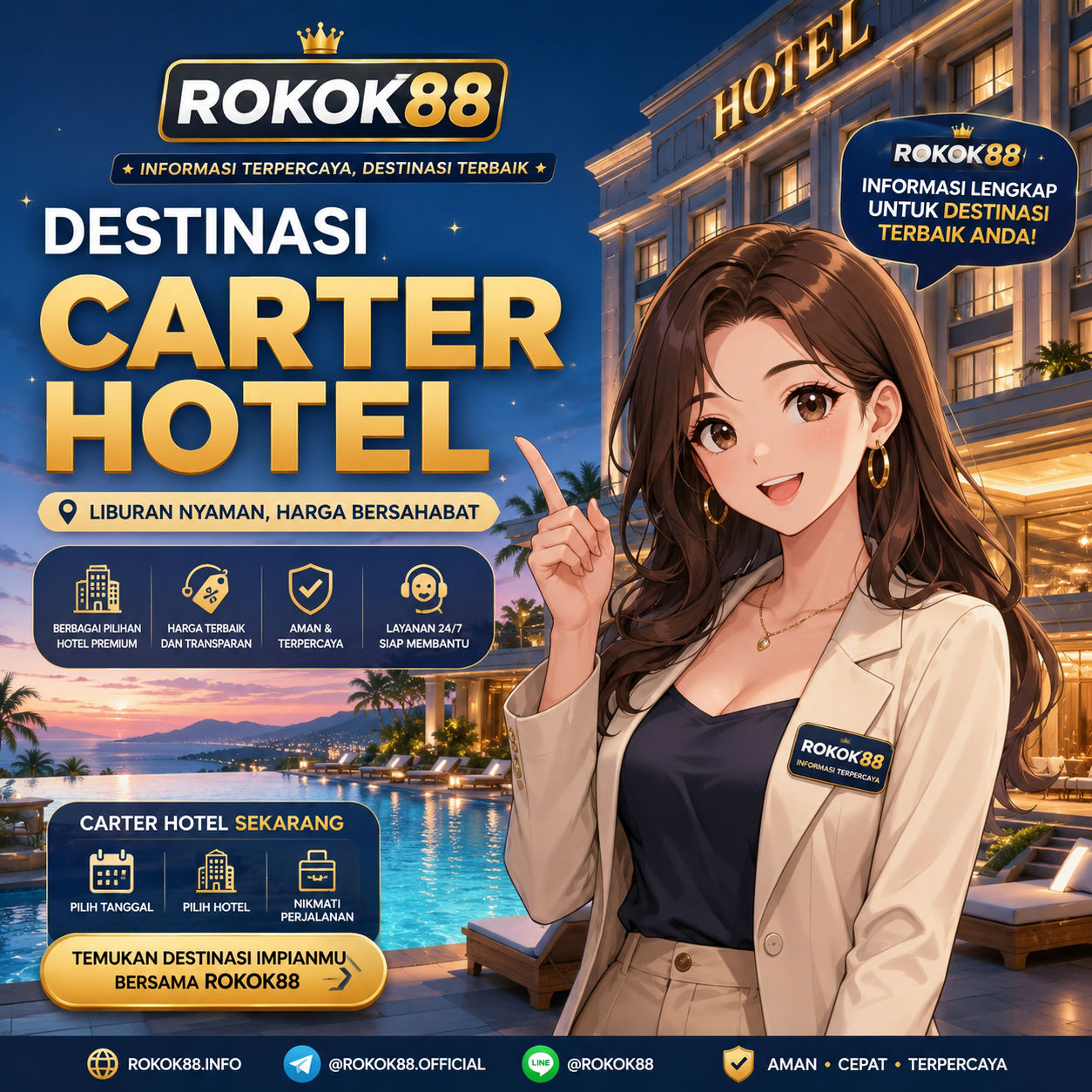 banner dari situs rokok88