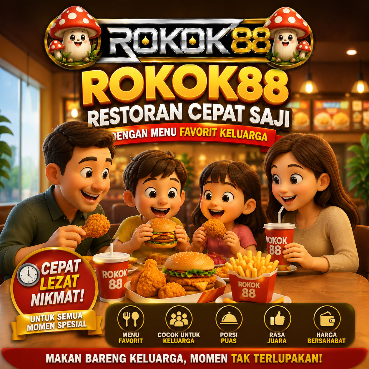 ROKOK88 - Restoran Cepat Saji dengan Menu Favorit Keluarga
