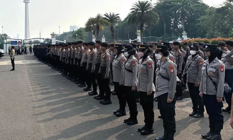 Aksi Demo Buruh di Monas Hari Ini, 1.060 Personel Gabungan Siaga
