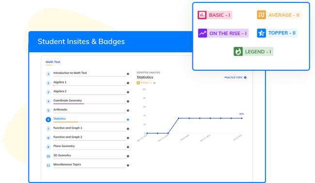 Student Insights and badges via illustration