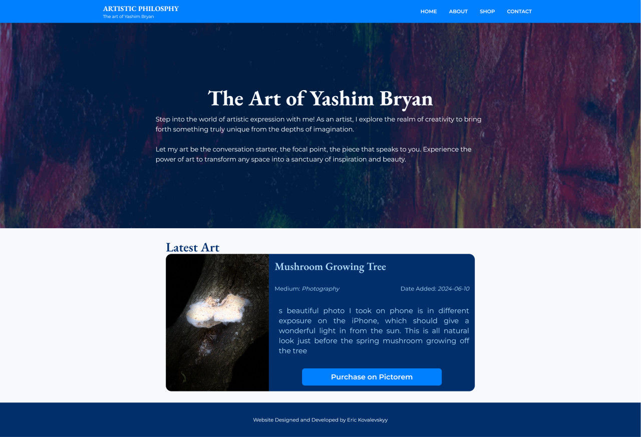 Landing page