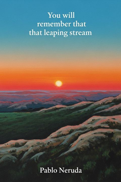 You will remember that leaping stream