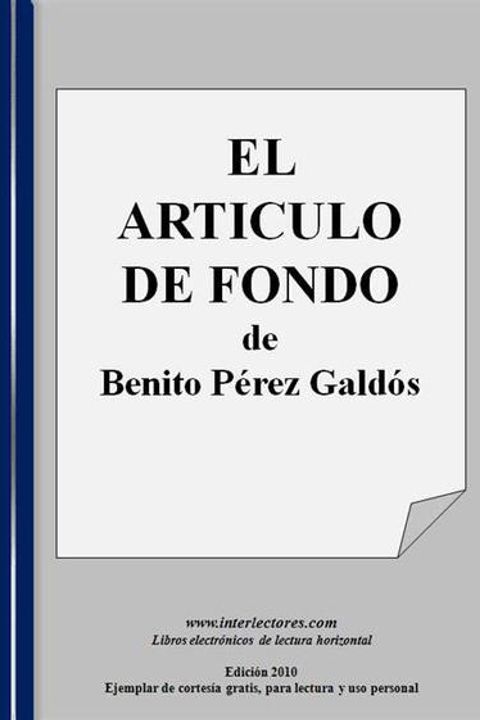 El Artículo de Fondo