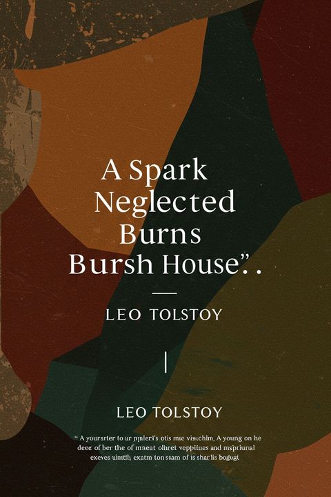 A Spark Neglected Burns the House