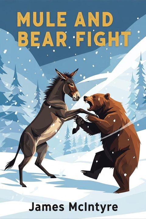 Mule and Bear Fight