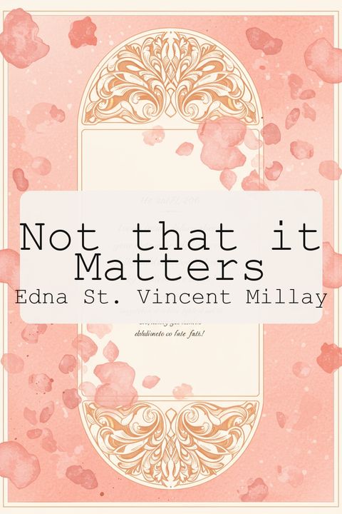 Not that it Matters