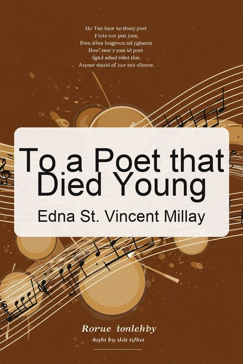 To a Poet that Died Young
