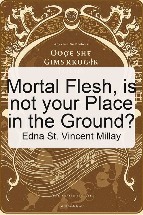 Mortal Flesh, is not your Place in the Ground?