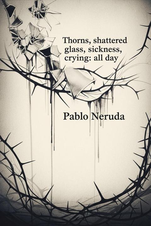 Thorns, shattered glass, sickness, crying: all day