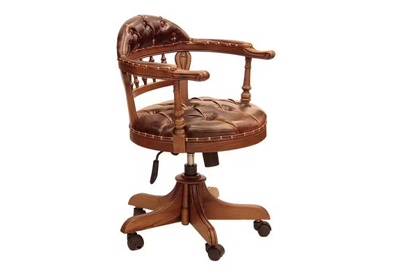 Bella Kapitone Ahşap Çalışma Koltuğu Bella Kapitone Ahşap Çalışma Koltuğu