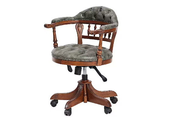 Bella Kapitone Ahşap Yönetici Koltuğu