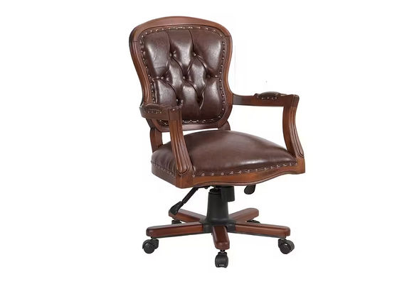 Ebrar Kapitone Ahşap Yönetici Koltuğu Ebrar Kapitone Ahşap Yönetici Koltuğu