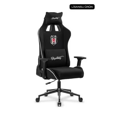 FanChair Beşiktaş Goal Oyuncu Koltuğu - Siyah çapraz