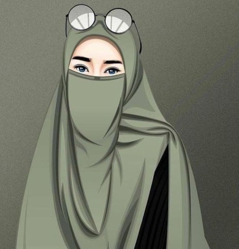 Foto Cewek2 Cantik Lucu Berhijab Kartun - 49 Lucu Berhijab Wallpaper