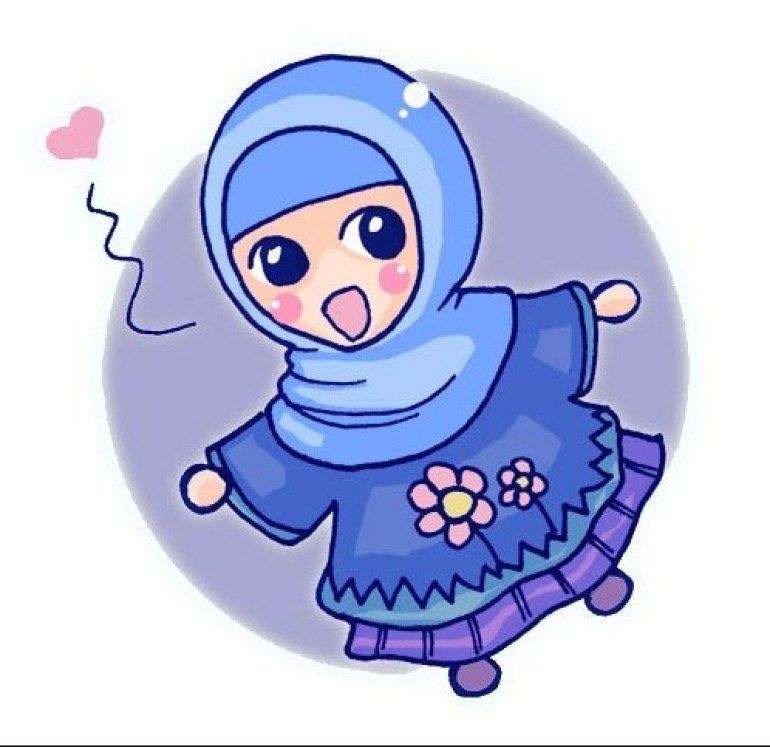 34 Gambar Animasi Muslimah Lucu Dan Imut