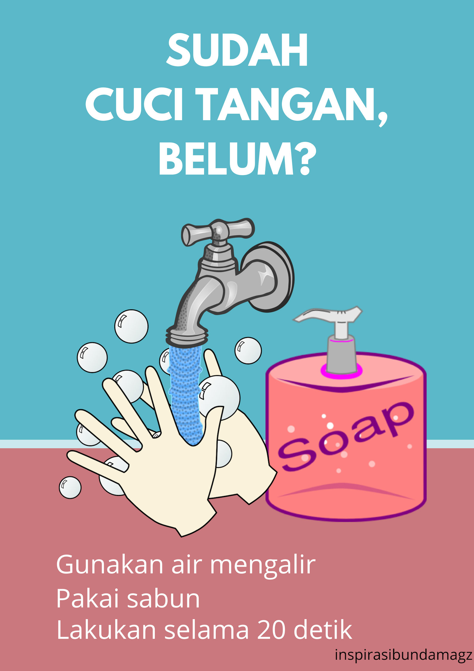 41 Gambar Kartun Lucu Cuci Tangan