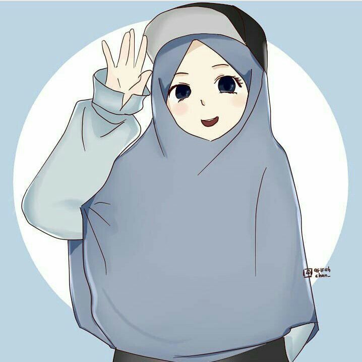 49 Gambar Kartun Lucu Wanita Muslimah