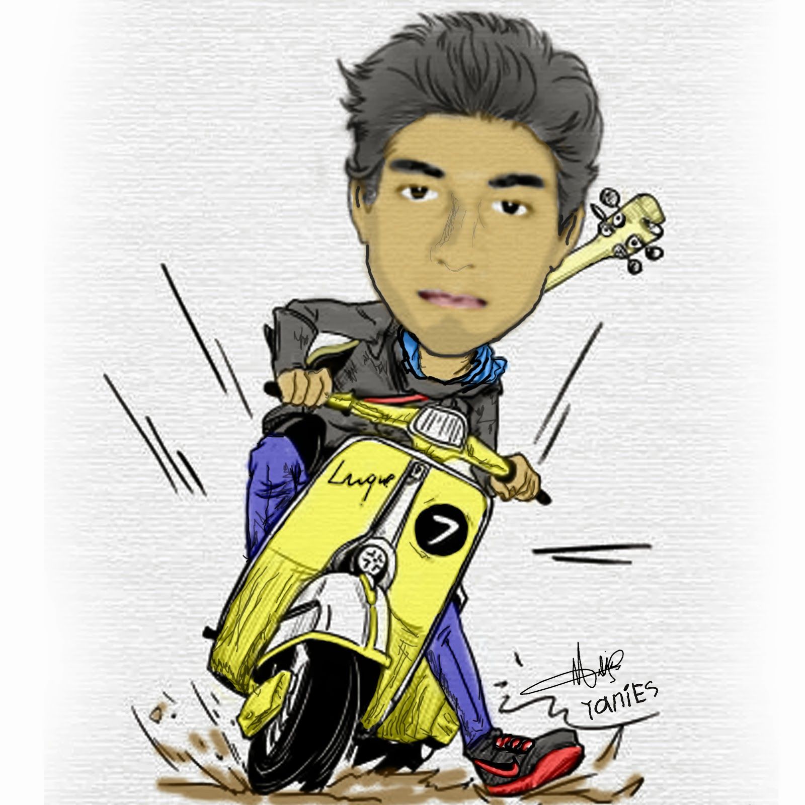 43 Gambar Kartun Vespa Lucu