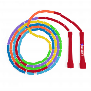 Rainbow beaded jump rope