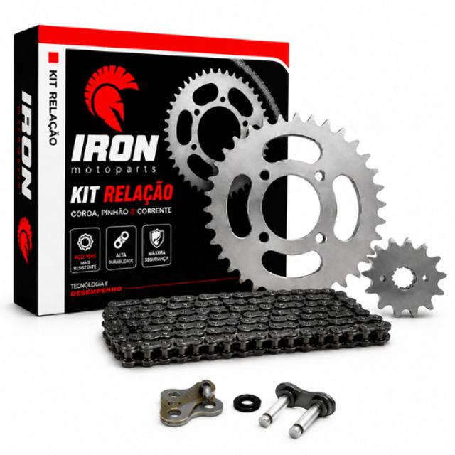KIT RELACAO SAHARA300/XRE300 24-26 C/RET IRON PREMIUM