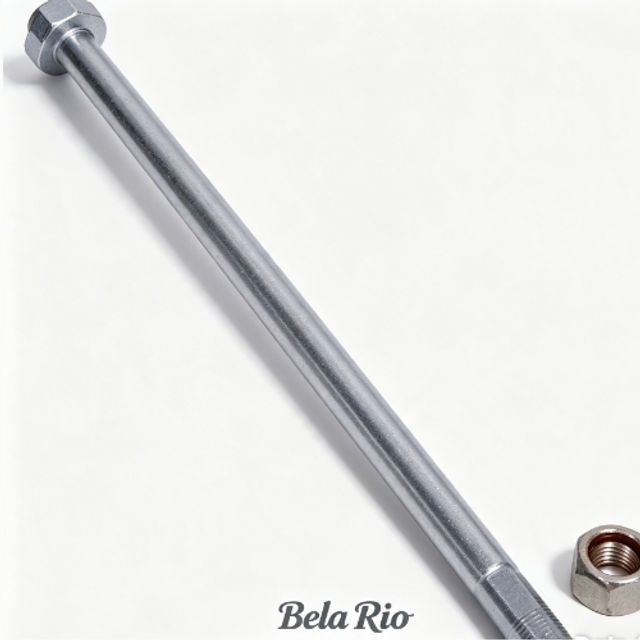 EIXO RODA T BIZ100/POP100 C/PORCA BELA RIO