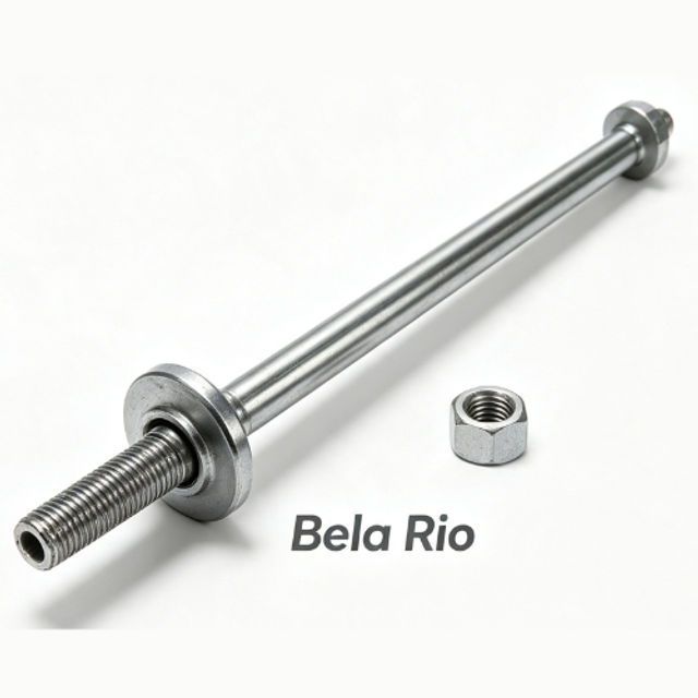EIXO RODA D BROS125/150/160/XRE190 C/PORCA BELA RIO