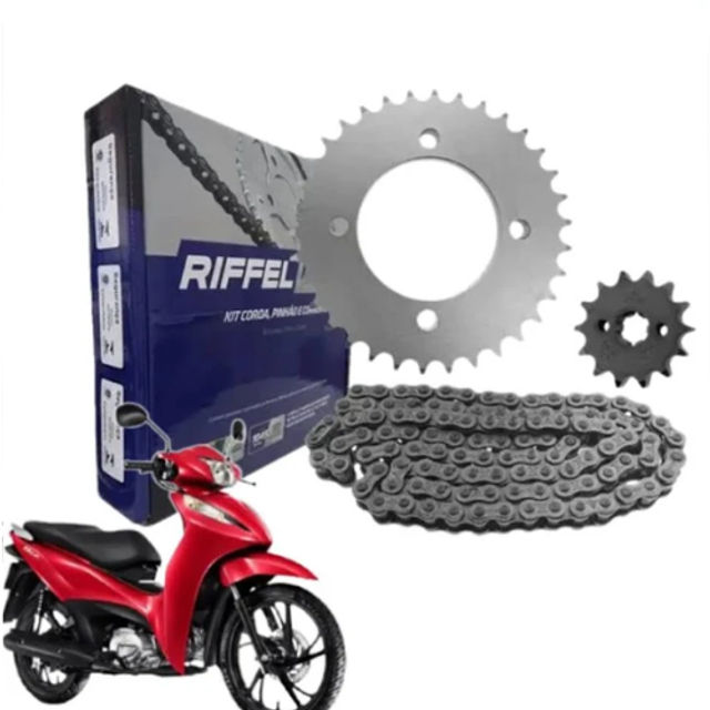 KIT RELACAO BIZ125/BIZ110 C/RET RIFFEL
