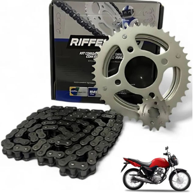 KIT RELACAO FAN125 09-13 C/RET RIFFEL