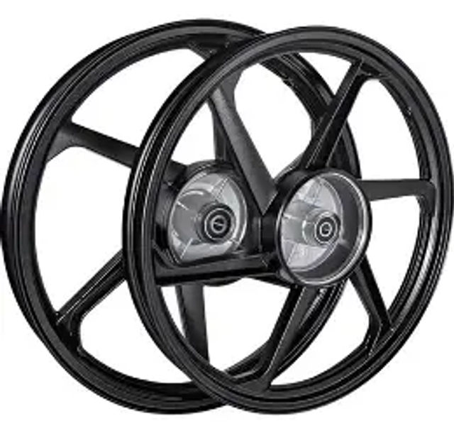 RODA 6P T FAN125/CARGO PRETO C/ROL SMARTFOX