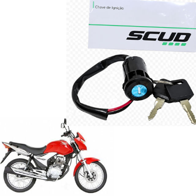 CHAVE IGN TITAN150 09-13 C/BLOQ SCUD 10100028