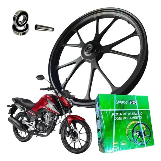 RODA 5P T TITAN160 LIGA LEVE PRETO 25 C/ROL SMARTFOX