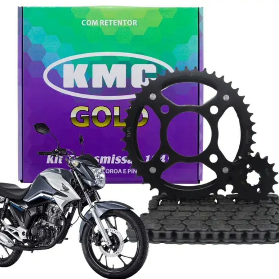 KIT RELACAO TITAN160/FAN160 KMC GOLD