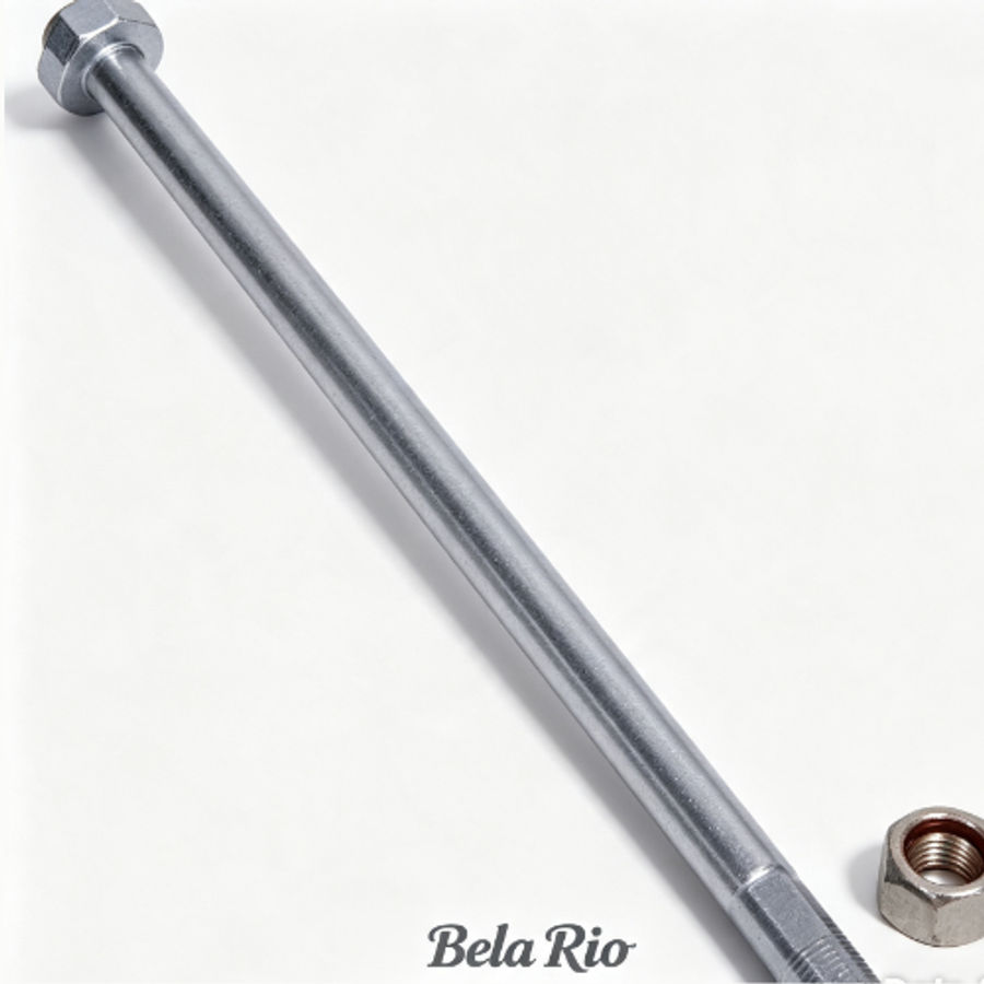 EIXO RODA T BIZ100/POP100 C/PORCA BELA RIO