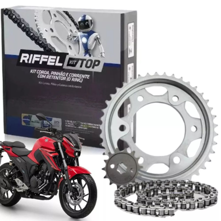 KIT RELACAO FZ250/FAZER250 18-21 C/RETEN RIFFEL