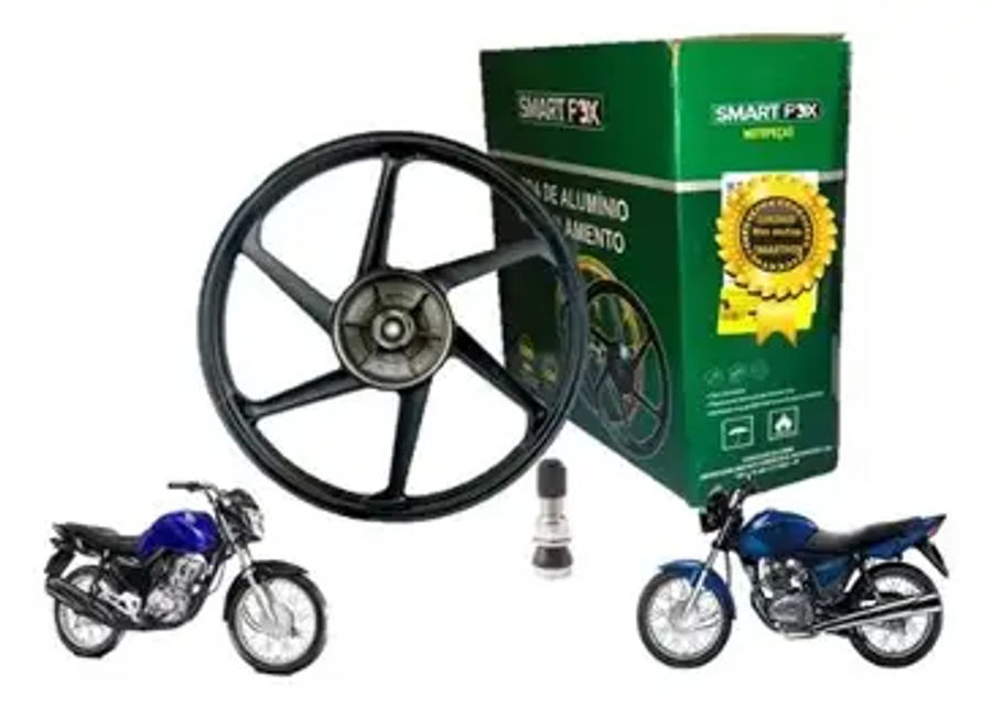RODA 6P D TITAN150 ESD PRETO SMARTFOX
