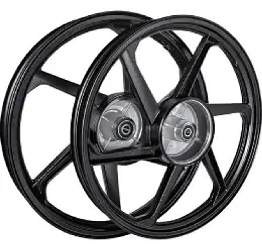 RODA 6P T FAN125/CARGO PRETO C/ROL SMARTFOX