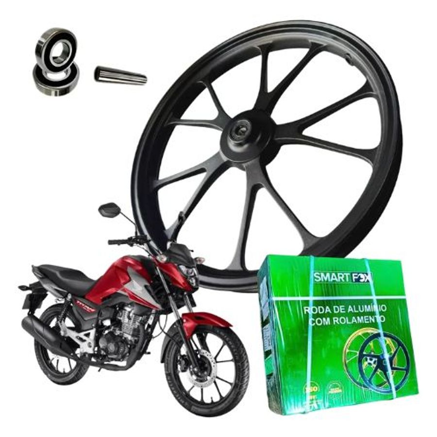 RODA 5P T TITAN160 LIGA LEVE PRETO 25 C/ROL SMARTFOX