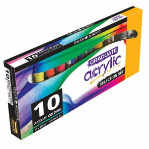 Daler Rowney Graduate Acrylic Set 10 x 38 ml