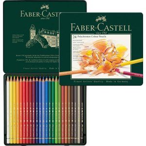 Faber Castell Polychromos 36 Pencil Tin Box Set