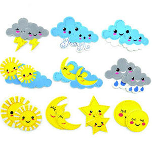 Hands On Craft Foam Stickers Weather 40 pcs