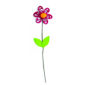 Craft Felt Fabrics Flower On A Stick 6 cm
