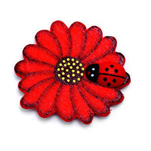 Craft Wooden Flower 3.5 cm 15/Pack