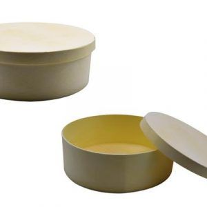 Wooden Jewel Box Round