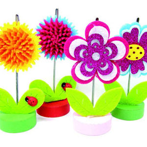 Craft Wooden Decoration With Ribbon 50 cm Assorted Colors