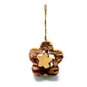 Wooden Flower 10 x 10 x 2 cm