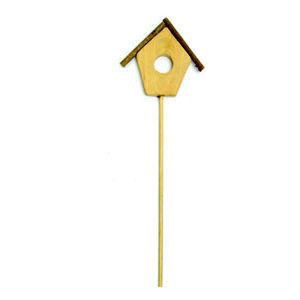 Wooden House on a Stick 37 cm