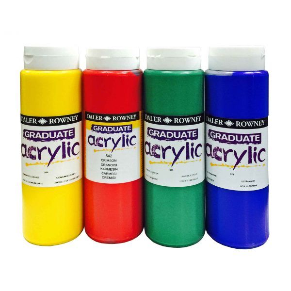 Daler Rowney Graduate Acrylic Paint Bottles 500 ml