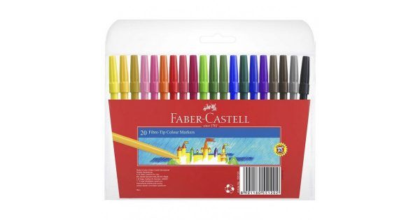 Faber Castell Fiberpen washable 20 colors