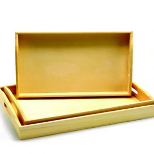 Wooden Trays Set Of 3 Assorted Sizes 38-35-32 cm